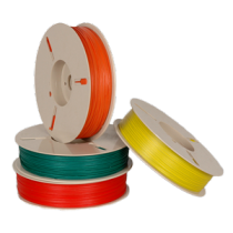 Plastic twist tie roll for packaging machine use