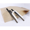 Adhesive paper tin tie for coffee bag closure