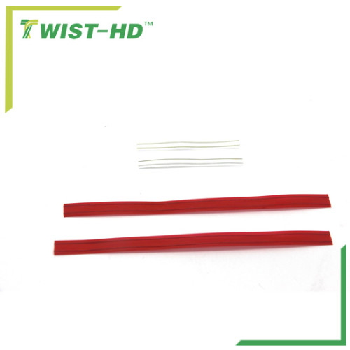 plastic double wire tin tie for bakery/coffee/tea bags