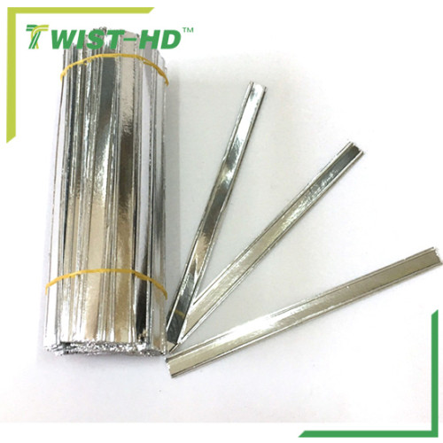 paper double wire clip band/tin tie bag closure