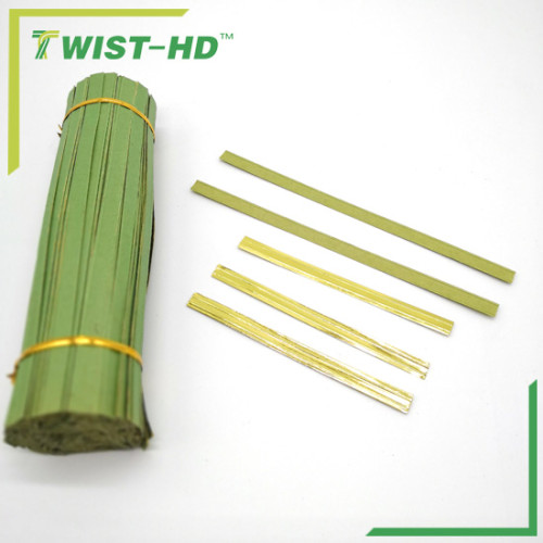 Foil paper double wire twist tie for packaging bags
