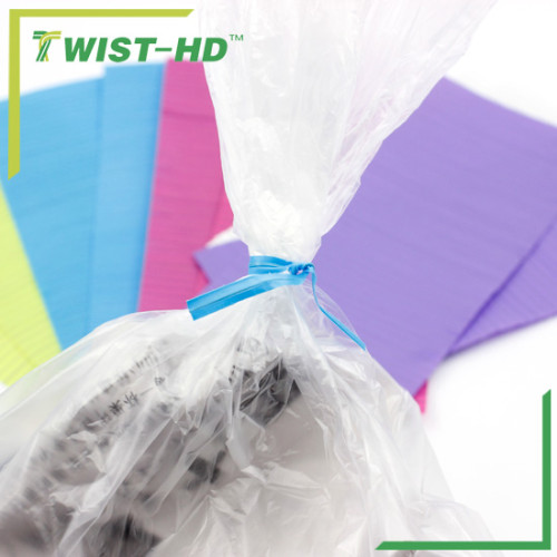 plastic/paper gang twist ties for trash bags