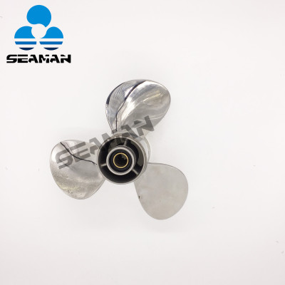 New 664-45954-01-EL-00 Stainless Steel Propeller 9-7/8 X 12 for Yamaha outboard Motor 25HP 30HP engine