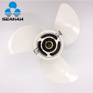 6E5-45947-00-EL Aluminum Outboard Propeller 13 1/2x15P can be replacement for Yamaha Props 50-130HP