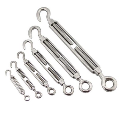 Mini Stainless Steel JIS Type SS304 Hook and Hook Turnbuckle for Shade Sail and Wire Cable