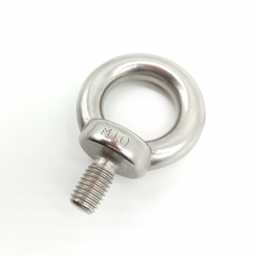 Welded Eye Bolt DIN580 Long Thread with Nut Stainless Steel 304