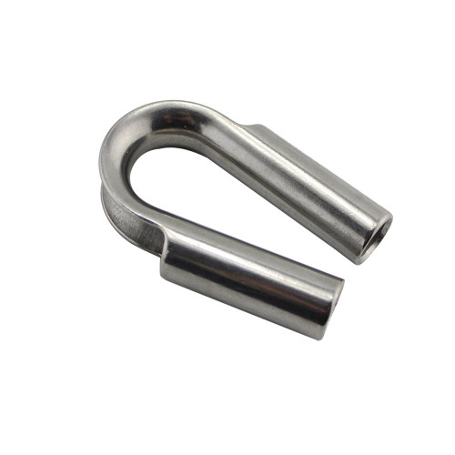 US Type 1/8 Wire Rope Thimble Clamp G414 Stainless Steel 316