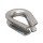 US Type 1/8 Wire Rope Thimble Clamp G414 Stainless Steel 316