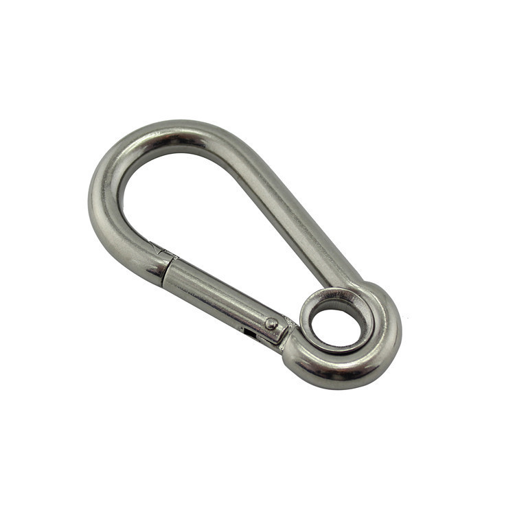 AISI304 Carabiner Hook with Eyelet for shade sail Snap Hook Wholesale