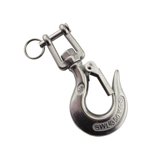 Stainless Steel Jaw Swivel Crane Hook for Link Chain