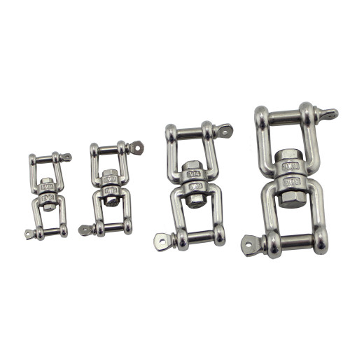 Stainless Steel Eye Eye Double Ring Swivels for Wire Rope