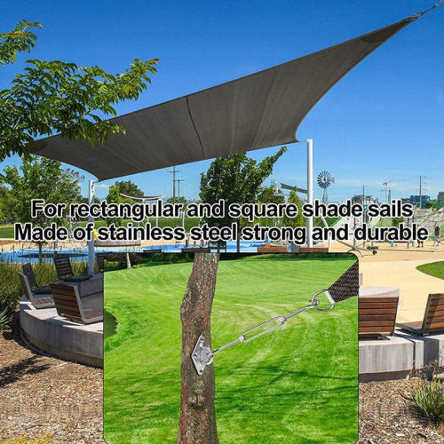 Shade Sail Hardware Kit for Triangle Rectangle Sun Shade Sail Installation, 304 Grade Stainless for Garden Outdoors