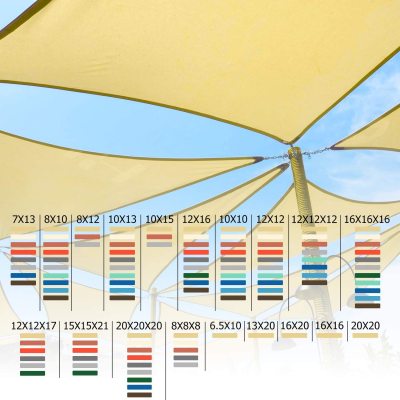 HDPE Triangle Sun Shade Sail shade sail patio for Patio UV Block and Outdoor