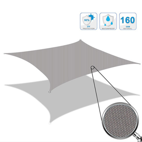 Outdoor Waterproof Sun Shade Sail Canopy Rectangle UV Block for Patio and Garden,Backyard Lawn