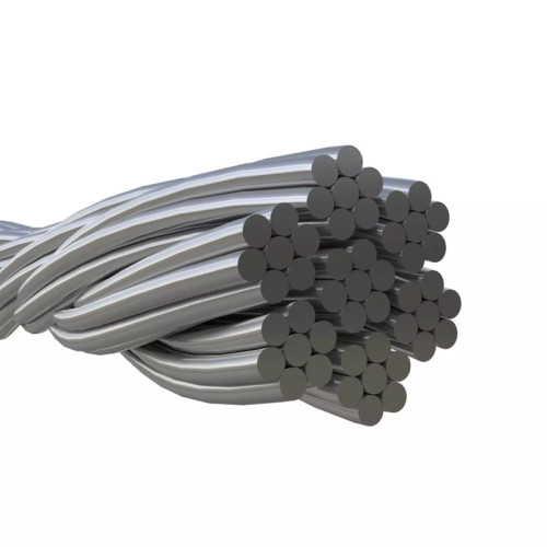 White Aircraft Cable 12mm PVC Coated Aircraft Cable Hot Galvanized for Tensile Structure or Shade sail