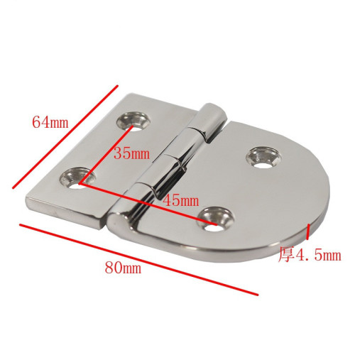 Mirror Polished Door Hinges Marine Grade CAST Solid 316 Stainless Steel Heavy Duty Boat Hinge 76MM x 38MM