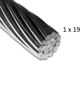 Stainless Aircraft Steel Wire Rope Cable 1x19 1/8Inch Wire Rope for Railing| Decking| DIY Balustrade