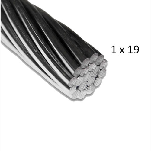 Stainless Aircraft Steel Wire Rope Cable 1x19 1/8Inch Wire Rope for Railing| Decking| DIY Balustrade