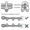 SS304 Wire Rope Clips 1/2 inch for Boat Heavy Duty U-Bolt Type Wire Rope Clamps DIY Crafts Works