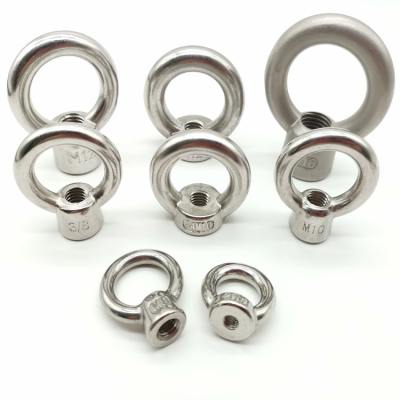 Stainless Steel Eye Bolts 1/4 Thread DIN580 Eye Screw Marked with Size and SS304 Material for Lifting