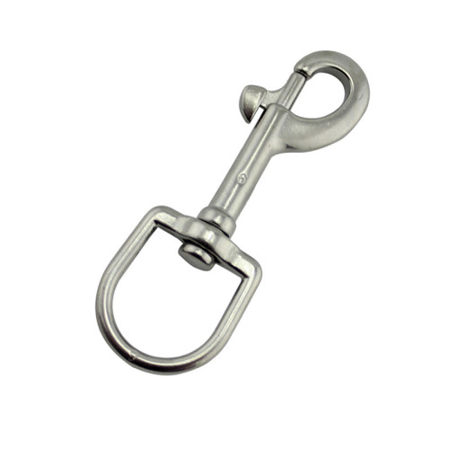 Stainless Steel Dog Leash Snap Hooks Elliptical Single Head For Dog Leash Nylon Cable | Swivel Snap Hook China Factory Wholesale Price