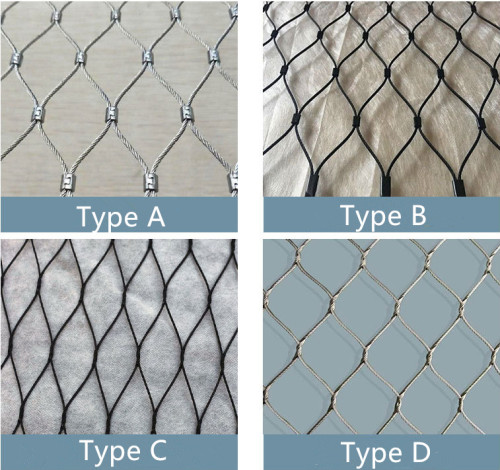 Stainless Steel Wire Rope Mesh Flexible Mesh Fabric SS316 or SS304 for Handrail Wall | zoo wall | hillside