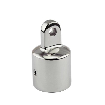 Stainless Steel Pipe Eye End Cap 1Inch Fitting Hardware /Marine Boat Yacht External Eye End / Canopy Tube End
