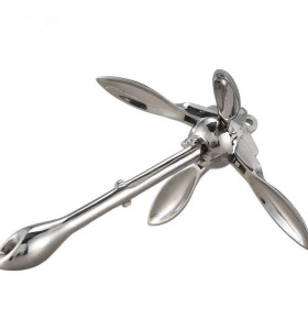 1.5 KG/0.7KG Docking Hardware Boat Folding Grapnel Anchor For Boat Marine Yacht 316 Stainless Steel Durable