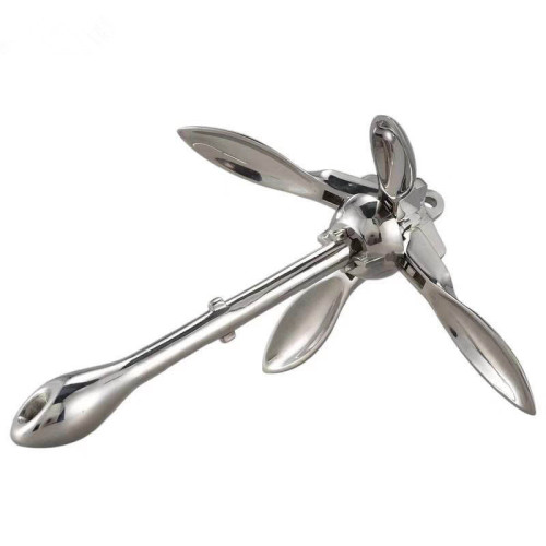 1.5 KG/0.7KG Docking Hardware Boat Folding Grapnel Anchor For Boat Marine Yacht 316 Stainless Steel Durable