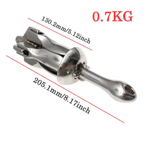 1.5 KG/0.7KG Docking Hardware Boat Folding Grapnel Anchor For Boat Marine Yacht 316 Stainless Steel Durable
