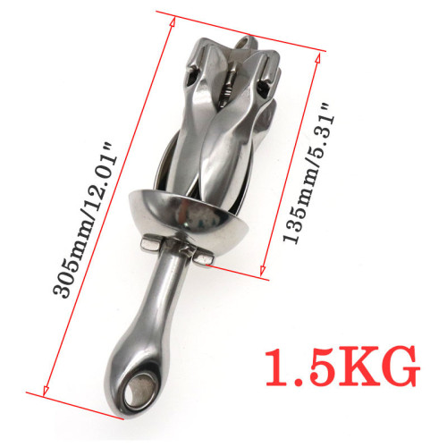 1.5 KG/0.7KG Docking Hardware Boat Folding Grapnel Anchor For Boat Marine Yacht 316 Stainless Steel Durable