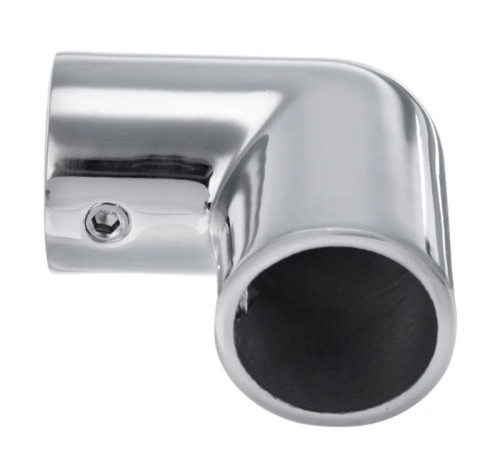 Marine Stainless Steel Pipe Connector-Way Boat Hand Rail Fitting Yacht Hand Pipe 90 Degree Elbow Heavy Dudy