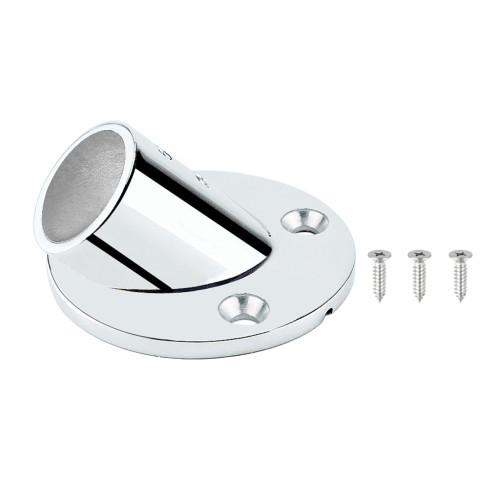 MARINE BOAT DURABLE SOLID SS 316 HAND RAIL FITTING ROUND BASE 7/8' or 1'