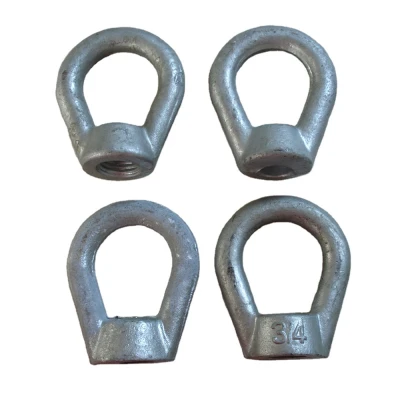 Hot Dipped Galvanized Forged 45#steel High quality Oval Eye Nut for Pole Line or constructure