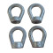 Hot Dipped Galvanized Forged 45#steel High quality Oval Eye Nut for Pole Line Hardware or constructure