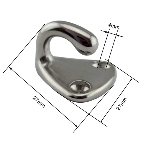 Closed Eye Fender /Marine Fending Hook With Closed Spring Clip /Pad Eye Fender Hook Fender Hook