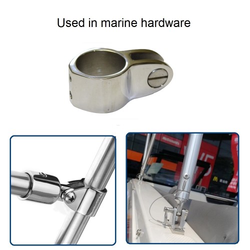 Stainless Steel 316 Top Jaw Slide Cap Bimini Railing Fitting Mirror Polish For Yacht Boat Hardware