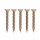 High-strength fiberboard nails electroplated with yellow zinc