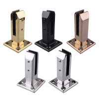 Stainless Steel Indoor Staircase Frameless Glass Railing Spigot Side Mounted Pool Fence Glass Spigots