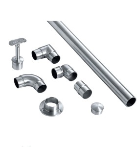 High Quality Stainless Steel Stair Railing Fittings SS 316 304 Mirror Finish Adjustable Tube Connector for Glass Balustrades