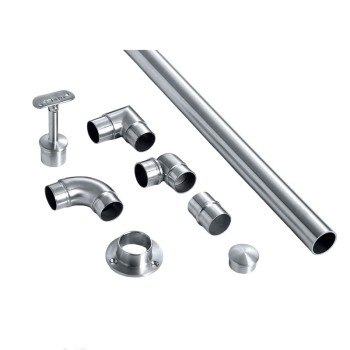 High Quality Stainless Steel Stair Railing Fittings SS 316 304 Mirror Finish Adjustable Tube Connector for Glass Balustrades