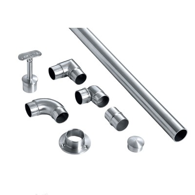 High Quality Stainless Steel Stair Railing Fittings SS 316 304 Mirror Finish Adjustable Tube Connector for Glass Balustrades