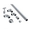 High Quality Stainless Steel Stair Railing Fittings SS 316 304 Mirror Finish Adjustable Tube Connector for Glass Balustrades