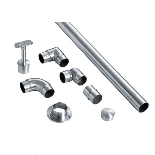 High Quality Stainless Steel Stair Railing Fittings SS 316 304 Mirror Finish Adjustable Tube Connector for Glass Balustrades
