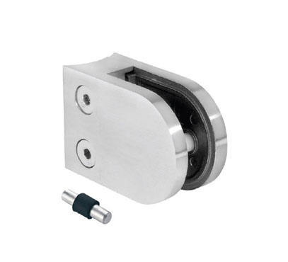 Stainless Steel Square Balcony Glass Clamp for Railings Bolt Type Clamps