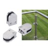 Stainless Steel Square Balcony Glass Clamp for Railings Bolt Type Clamps