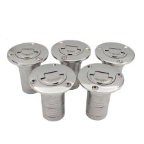 Marine Deck Filler 316 Stainless Steel - Fuel & Water Boat Tank Filler | Corrosion Resistant