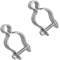 Heavy-Duty Hot-Dipped Galvanized Chain Link Gate Hinge Set with Bolts and Nuts