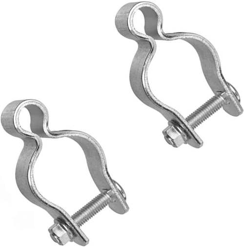Heavy-Duty Hot-Dipped Galvanized Chain Link Gate Hinge Set with Bolts and Nuts