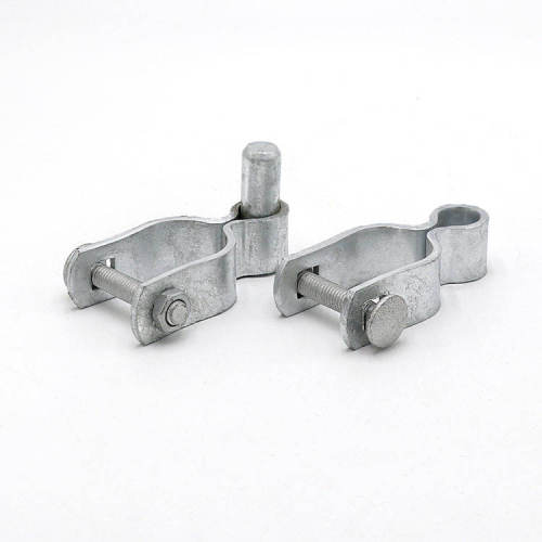 Heavy-Duty Hot-Dipped Galvanized Chain Link Gate Hinge Set with Bolts and Nuts
